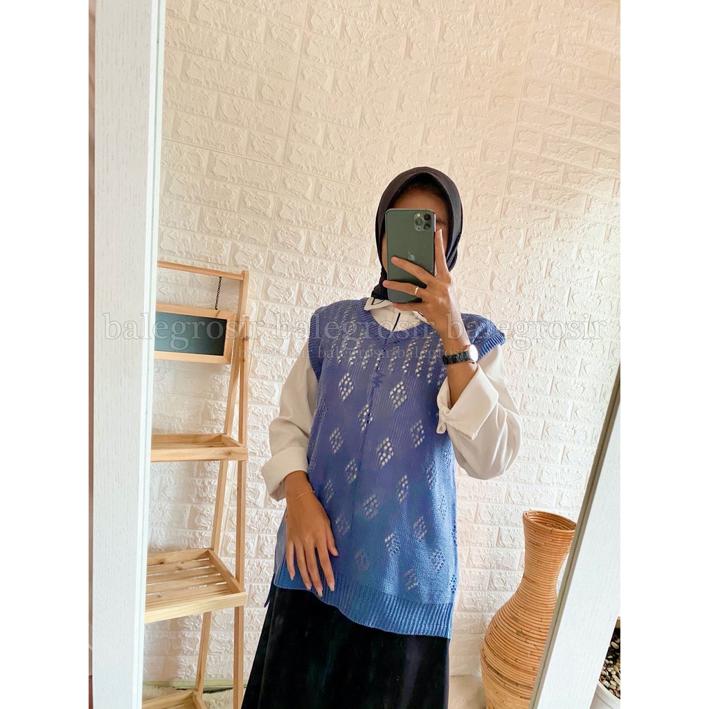 Vest rajut  Motif rompi andin Motif