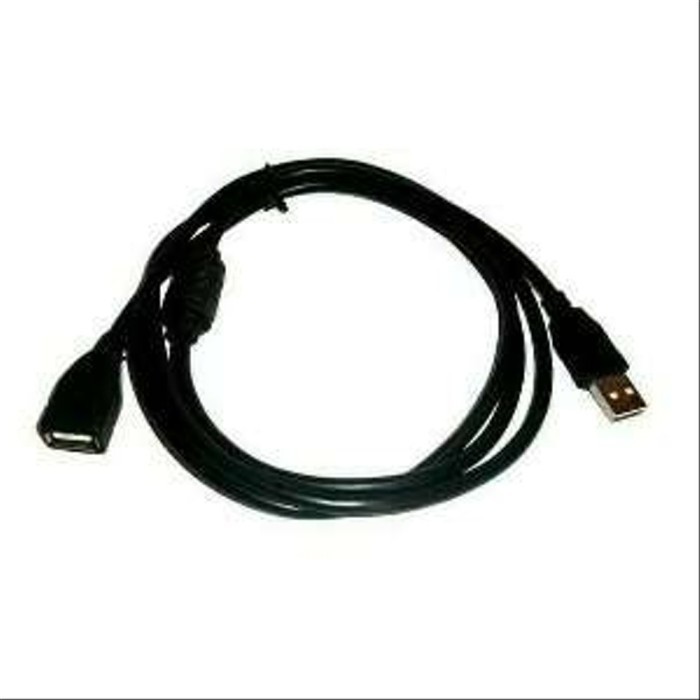 CABLE USB EXTENSION 2.0 HITAM 1.5 METER / KABEL PERPANJANGAN USB 1,5M BLACK