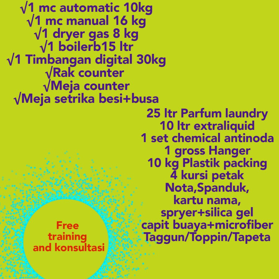 Paket Usaha Laundry Medan