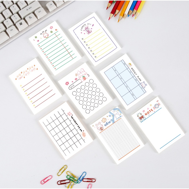 

Rabbit Daily Planner Sticky Note Memo day list