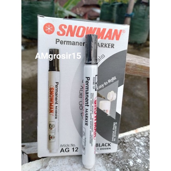 

Spidol permanen Snowman 12pcs