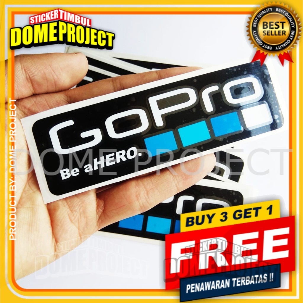 STIKER GOPRO SATUAN STIKER CUTTING STIKER OUTDOOR WATERPROOF STIKER MOBIL