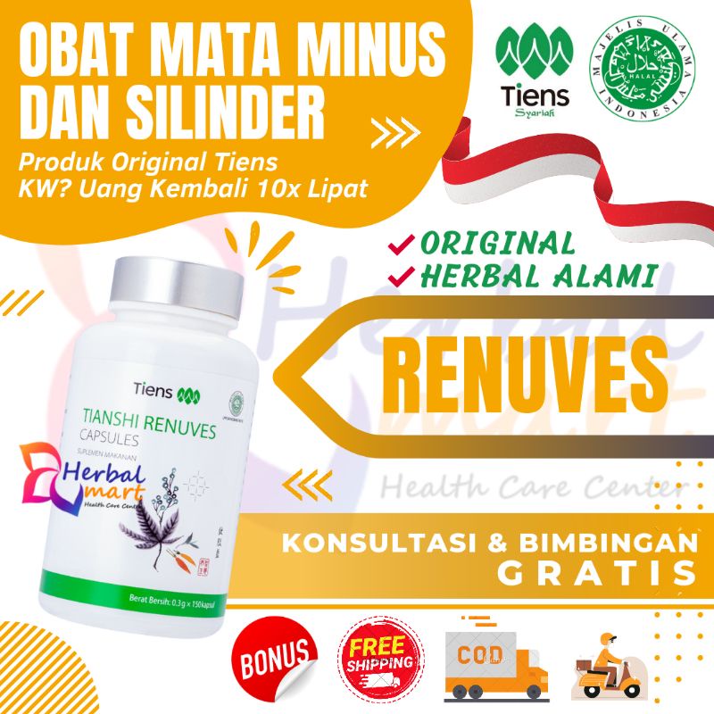 OBAT UNTUK MATA MINUS | RENUVES ORIGINAL TIENS | BY HERBALMART TIENS