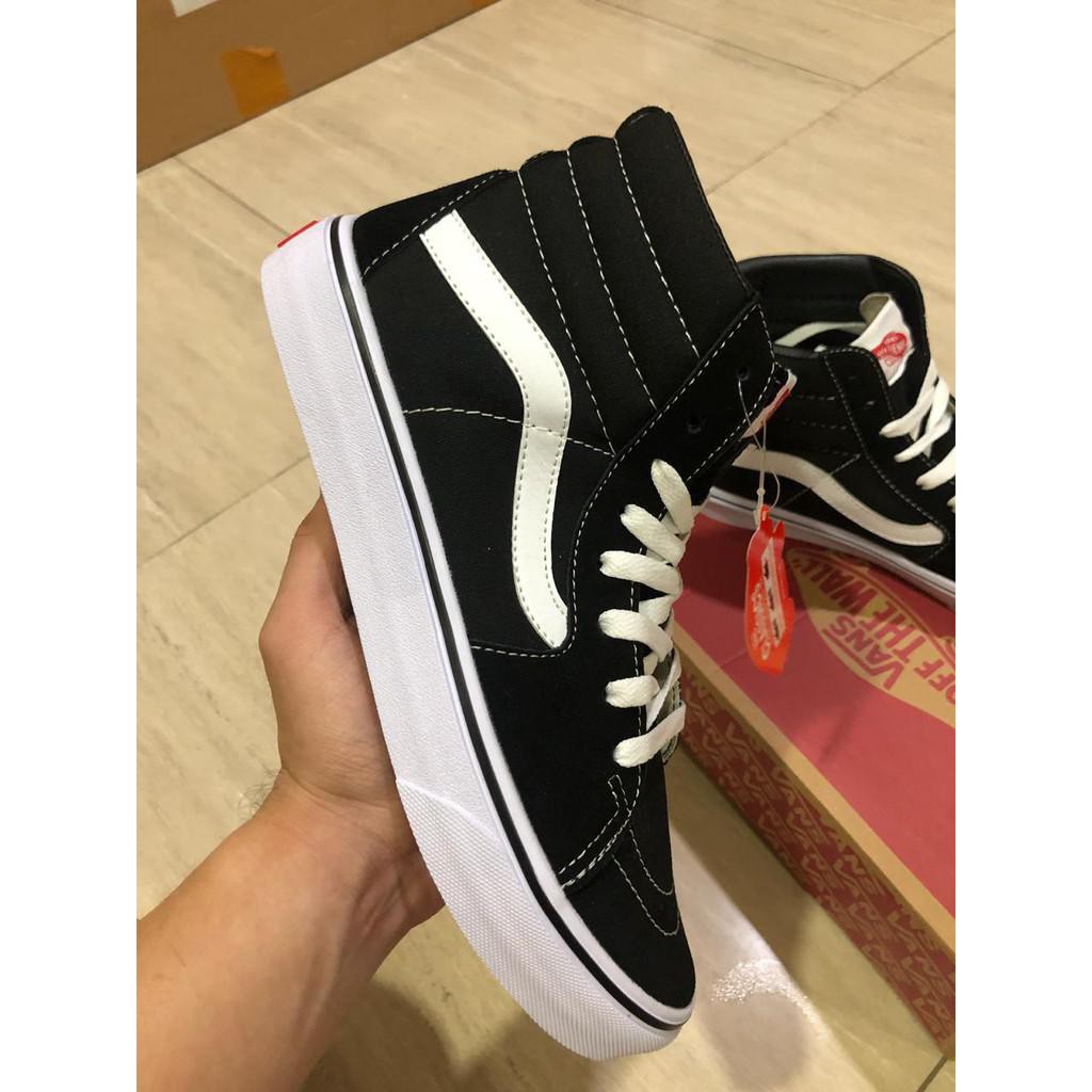 VANS SK8 HI BLACK WHITE