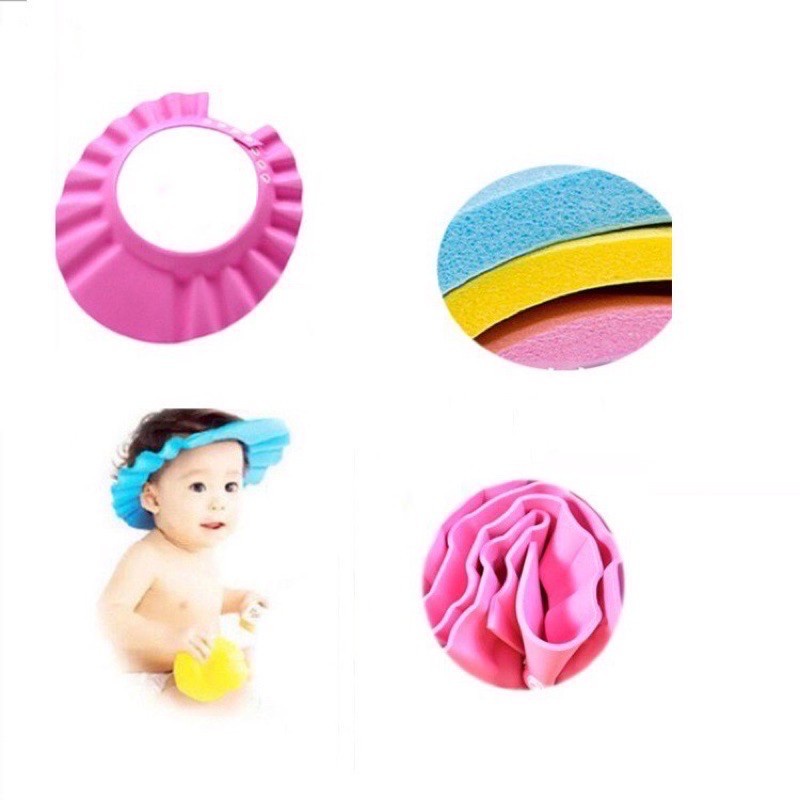 Topi Keramas Anak Kancing/ Shower Cap Anak