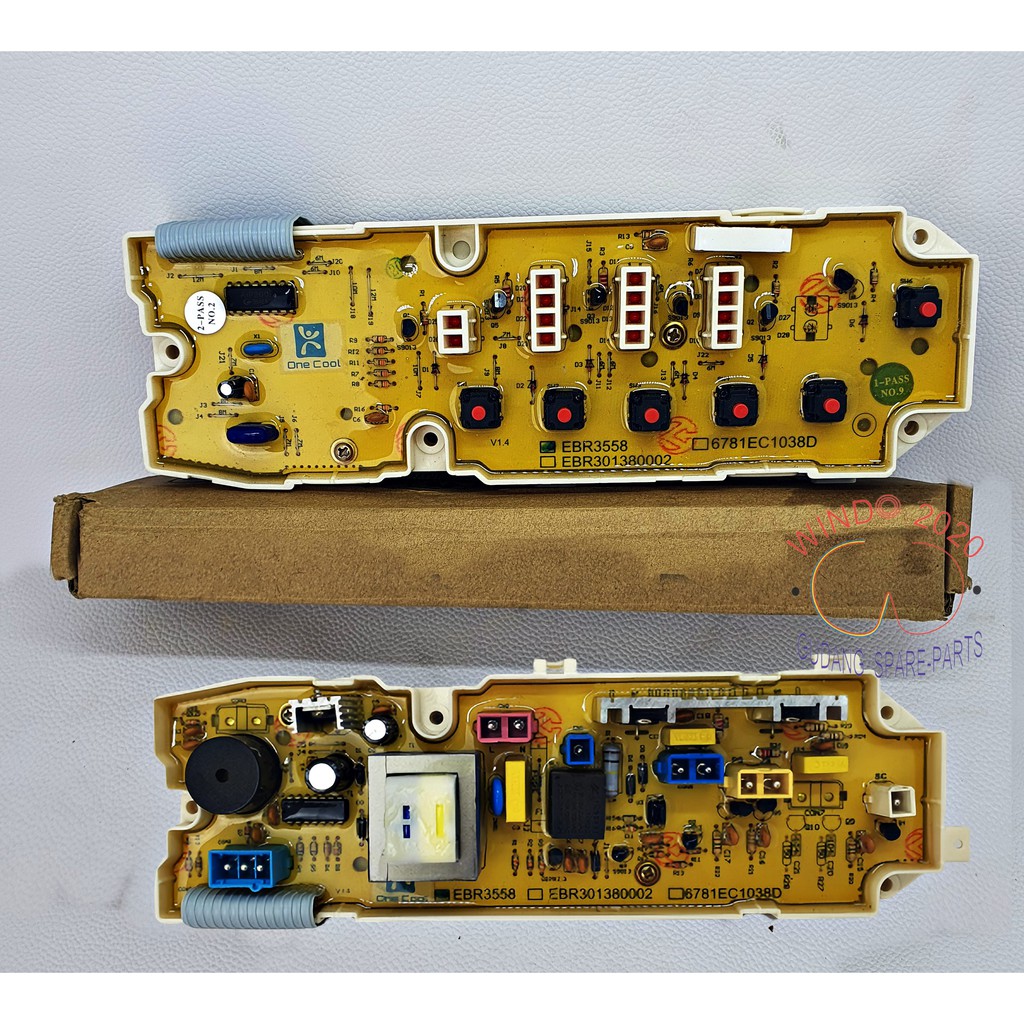 MODUL PCB MESIN CUCI LG FUZZY LOGIC WF H700PC WF L700TC WF H777TC soket 6 KODE EBR3558