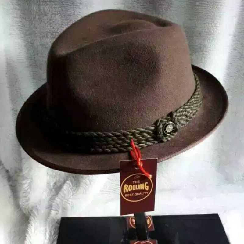 Topi laken fedora original import topi jazz