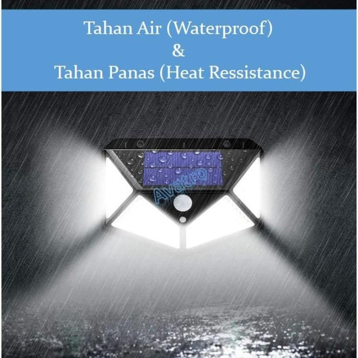 Lampu | Lampu Taman Solar Cell 100 Led Tanpa Listrik / Lampu Dinding Sensor