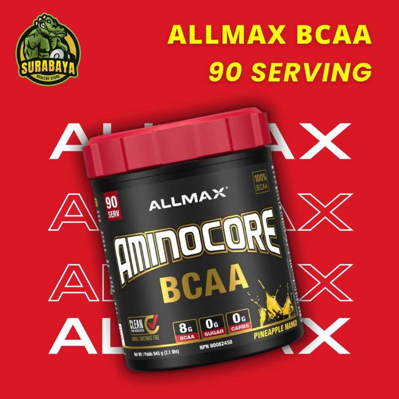 ALLMAX BCAA POWDER 8 GRAM x 90 SERVING AMINO CORE SUPLEMEN FITNESS BCAAS ALL MAX PROTEIN WHEY XTEND 90