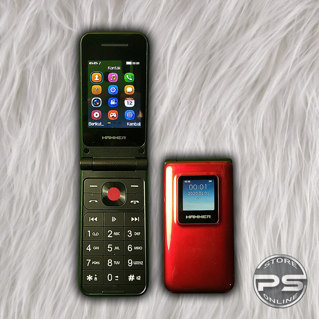 HP Advan Hammer R5 - Garansi Resmi - HP Lipat - HP Dua layar - HP dengan fitur Lengkap-1