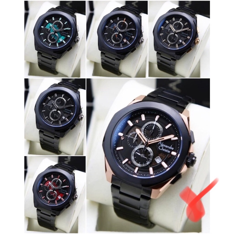 AC6645 MCB Alexandre Christie AC 6645 Jam Tangan Pria Original