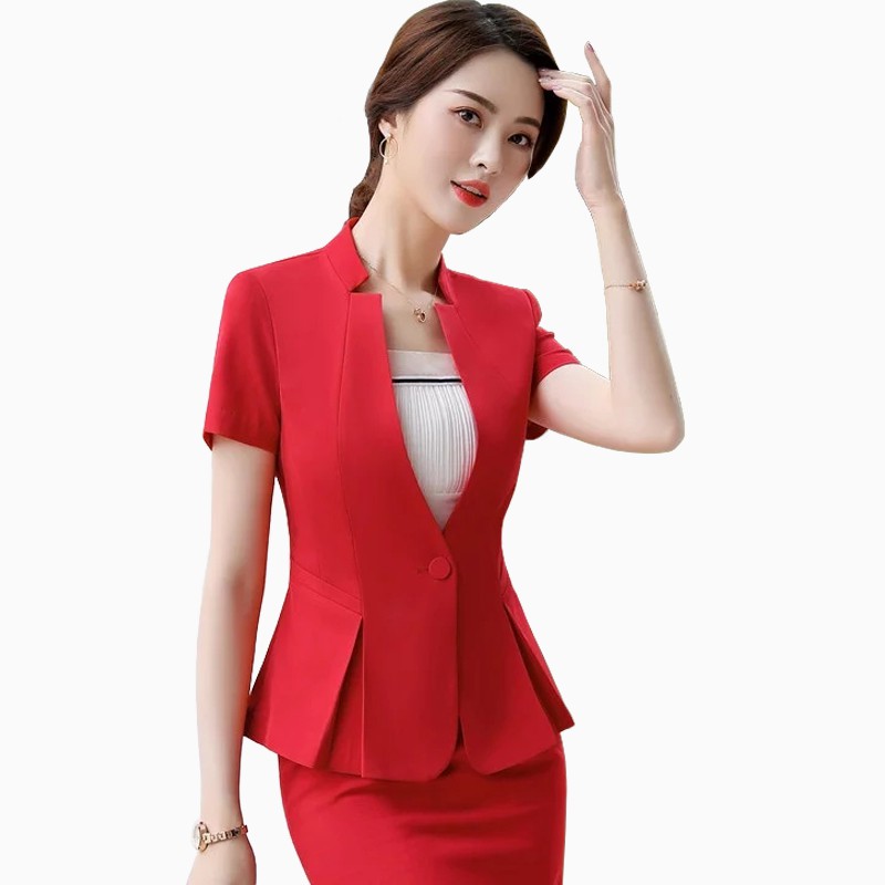 Blazer Kerja Kantor Wanita Gaya Korea Cantik Murah Terbaru - XSHOP Kanza