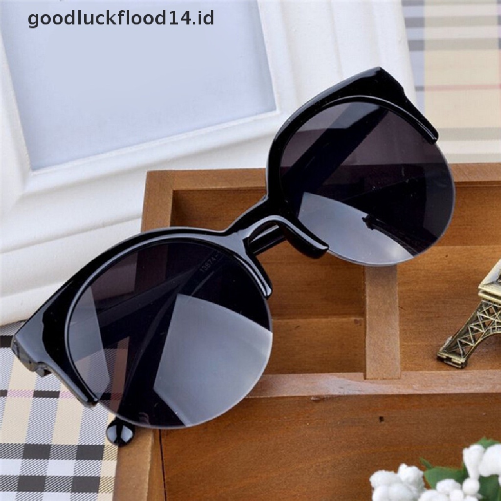 [OOID] Vintage Women Men Sunglasses Retro Eye Cat Round Sunglasses Eyewear Fashion 2017 ID