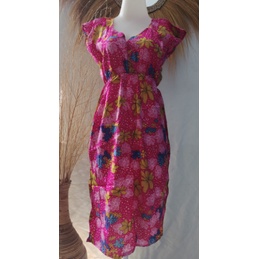 Daster Manohara Bali 3/4 / Dress Bali Motif Bunga