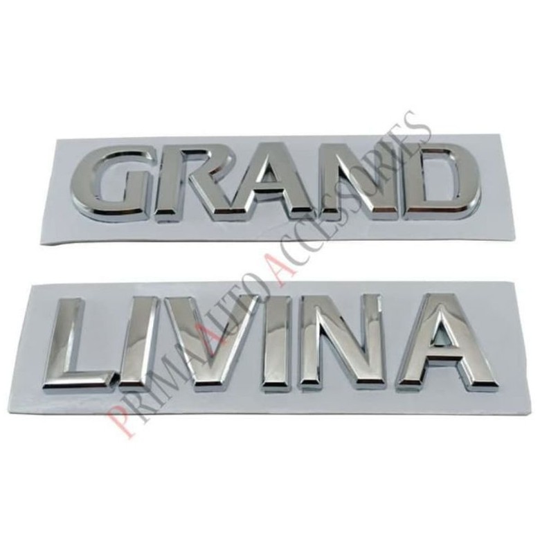 Emblem Logo Mobil GRAND LIVINA Chrome