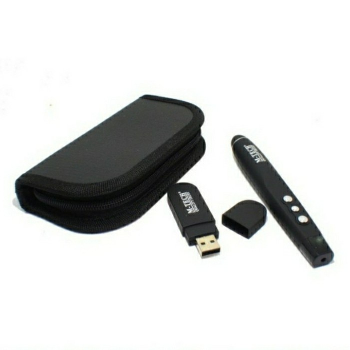 M-Tech Wireless Red Laser Pointer Presenter Presentasi Remote PP1000