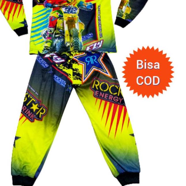 ☼ Setelan Baju Balap Anak Racing / Baju Motor Cross Anak 2-11 Tahun ✵