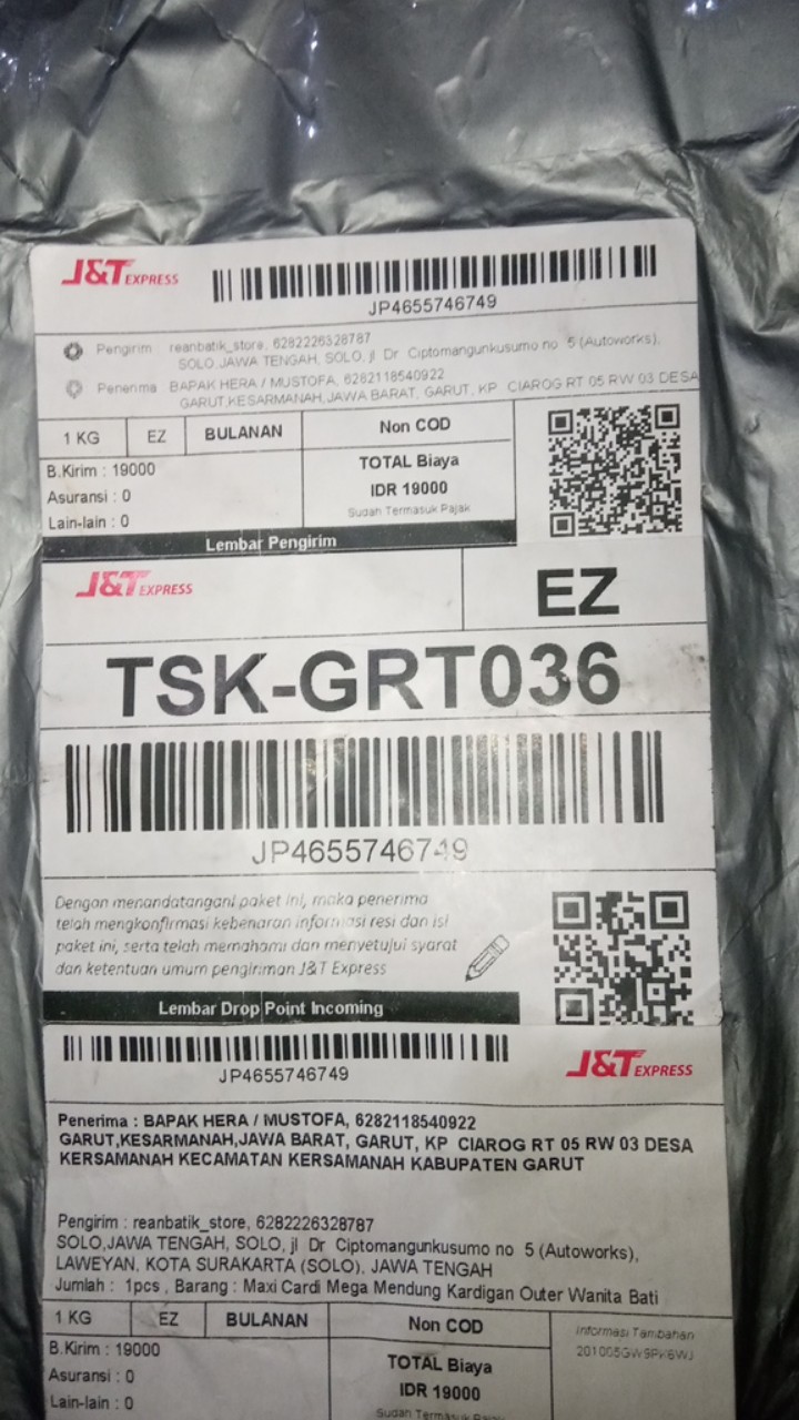 Ready Jumbo Maxi Cardi Mega Mendung Kardigan Outer Wanita Batik Katun Halus Kondangan Kantoran