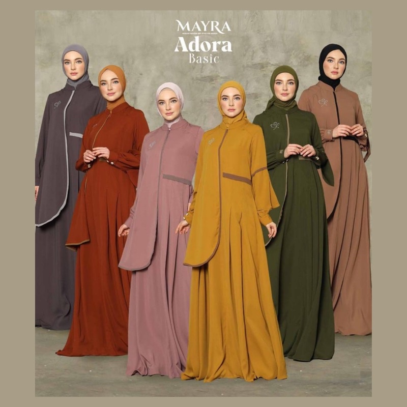 Adora Basic Series Gamis Dress Original By Mayra
