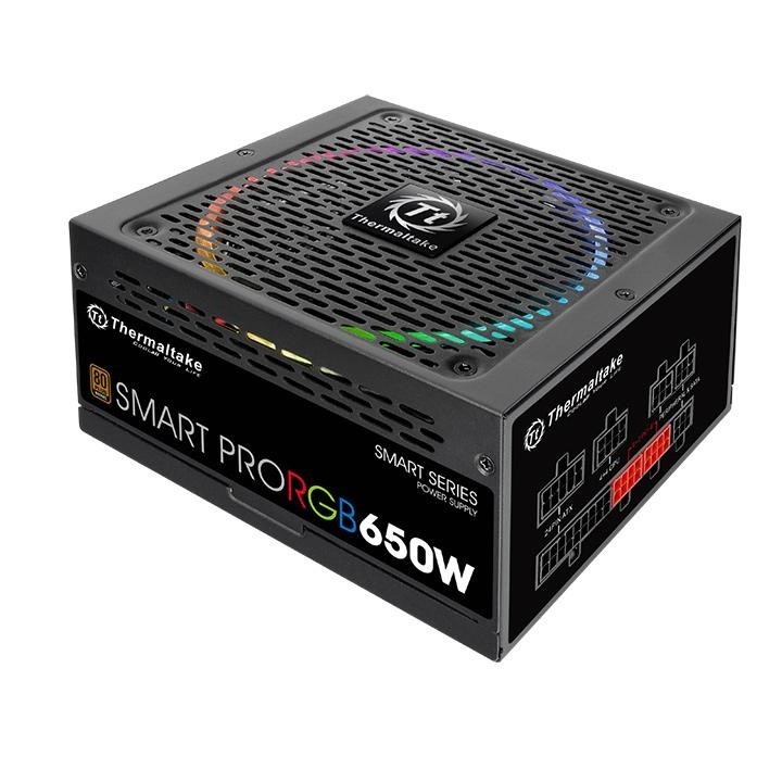 PSU THERMALTAKE SMART PRO RGB 650W 80+ BRONZE MODULAR POWER SUPPLY