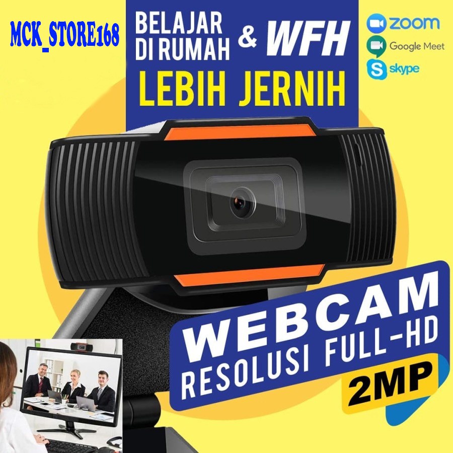 Webcam PC 720P 4k/berkendara gratis/Pasang dan mainkan/ gaming Full HD with Mic /auto focus dengan microphone kamera webcam