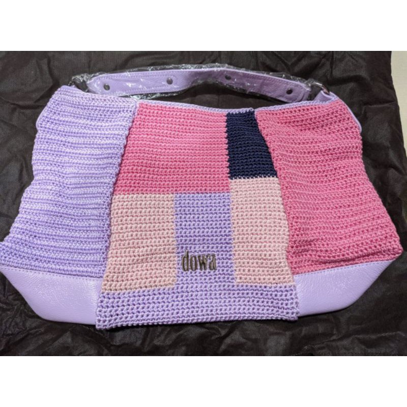Tas Rajut DOWA PURPLE Combination 100% asli