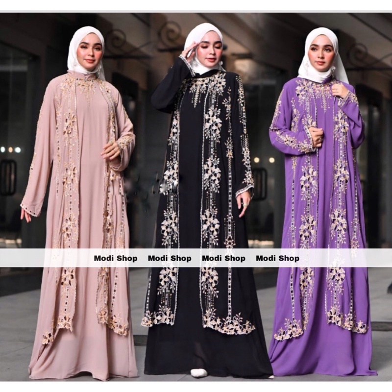 ( RESTOK ) GAMIS KAFTAN // PAULA KAFTAN // BUSUI ORI Kaftan Muslim Kekinian KAFTAN WANITA CASUAL FAS