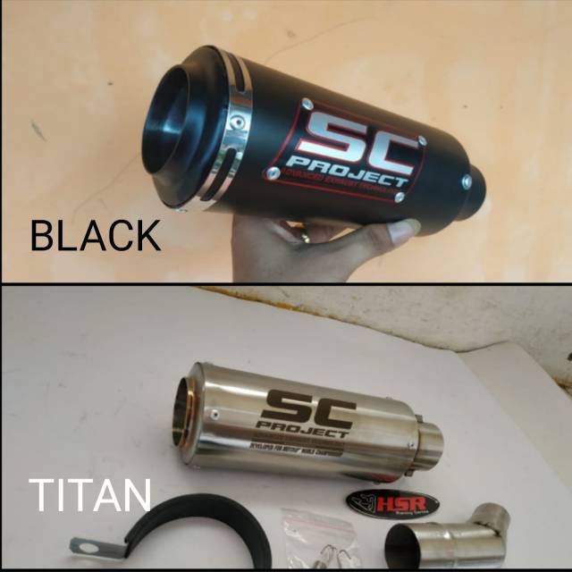 KNALPOT RACING SC PROJECT VIXION NEW/R15 V3/BISON/VERZA/SONIC/SATRIA FU/GSX 150R/CB 150R/CBR 150 DLL-1