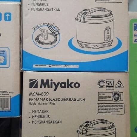 Magicom Miyako MCM 609 0,6 Liter Warm and Cook Murah Bisa Masak Mie Instan