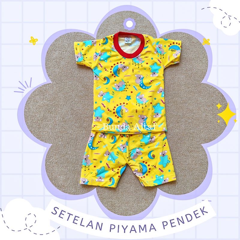 Setelan Baju Anak Usia 5 bulan - 6 Tahun Celana Pendek