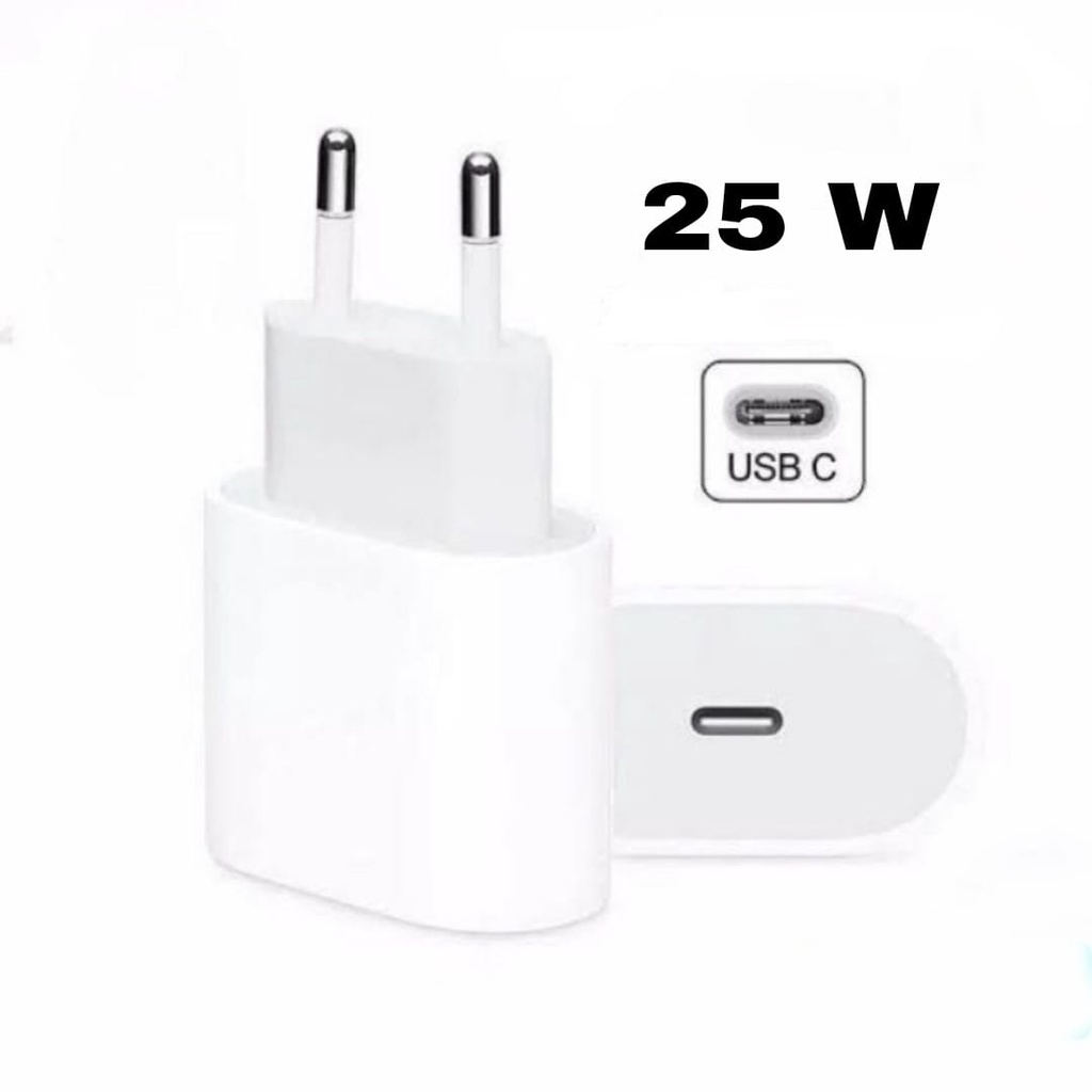 Batok Charger / Kepala Charger Lightning 25W Adaptor Fast Charging USB C