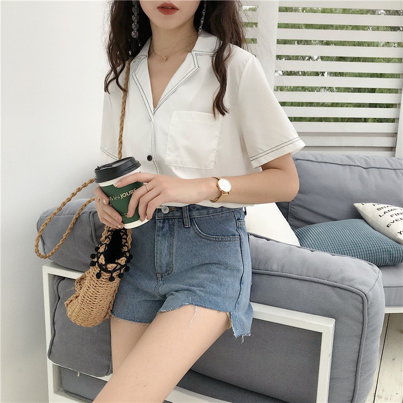 BEFAST - ZEC OOTD Wanita Kemeja NAFIS / Kem Casual Vintage / Kemeja Wanita Ala Style Korean / Kemeja Casual / Kemeja Keluaran Terbaru 2021 / Kemeja Formal