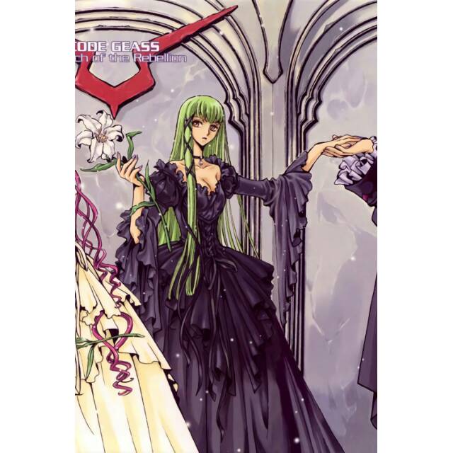 KOSTUM COSPLAY C.C. CODE GEASS VERSI ARTBOOK CLAMP BLACK GOWN