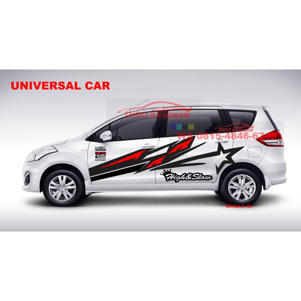 Promo Stiker Cutting Stiker Mobil Ertiga Avanza Xenia Sigra Universal Car Shopee Indonesia