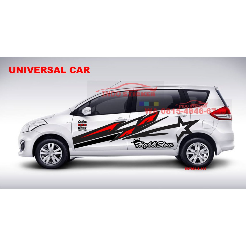 Promo Stiker Cutting Stiker Mobil Ertiga Avanza Xenia Sigra