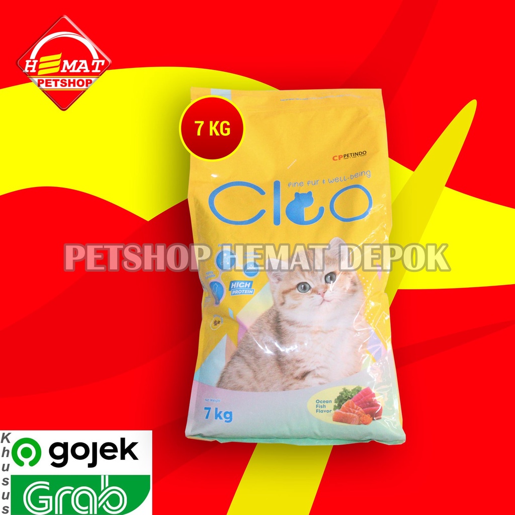 [GOSEND] Makanan Kucing Cleo Kitten 7kg Cat Food Junior 7kg