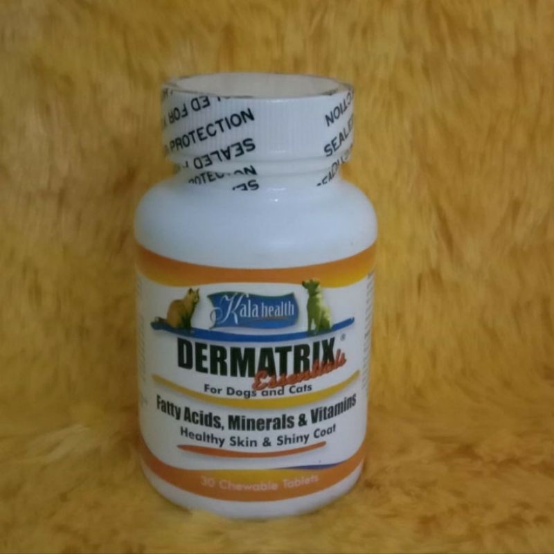 Vitamin Kulit Dan Bulu Kucing ANjing Dermatrix Tablet 30 Tablet