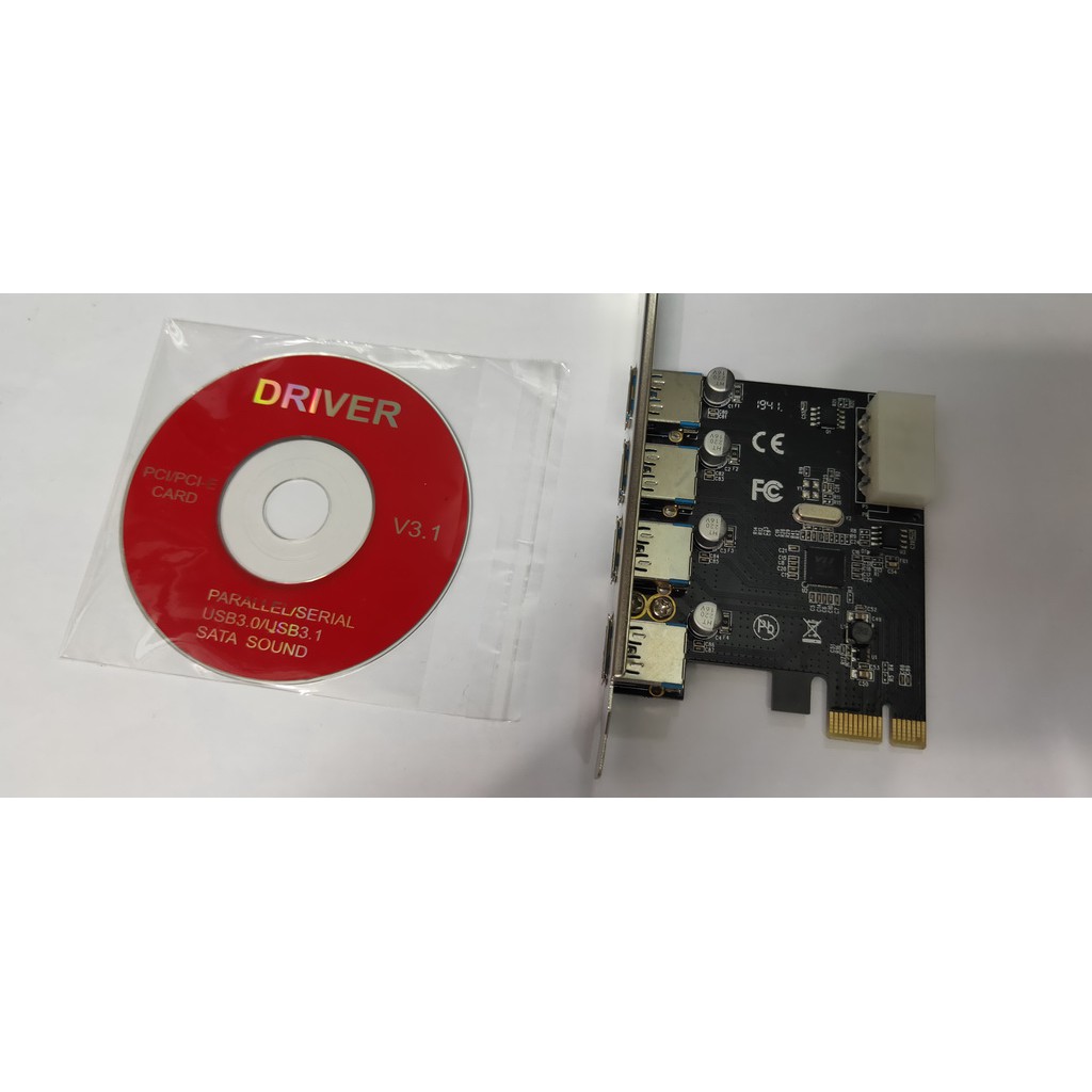 Netline PCI Express To USB 3.0 - 4 Port