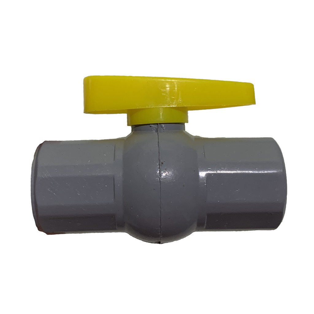 Ball Valve PVCBV 3/4&quot; Polos Stop Kran Plastik PVC kuning  3/4