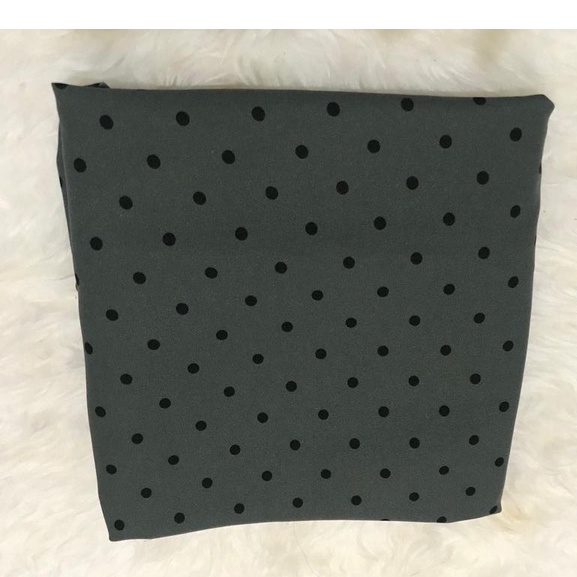 ROK POLKA L-XL-XXL/ROK PANJANG WANITA MOTIF POLKADOT/MAXI SKIRT A-LINE-army