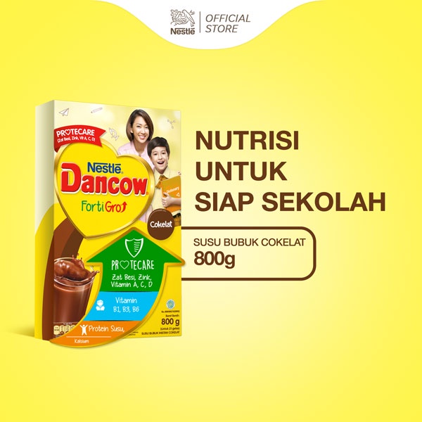 Promo Harga Dancow FortiGro Susu Bubuk Instant Cokelat 800 gr - Shopee