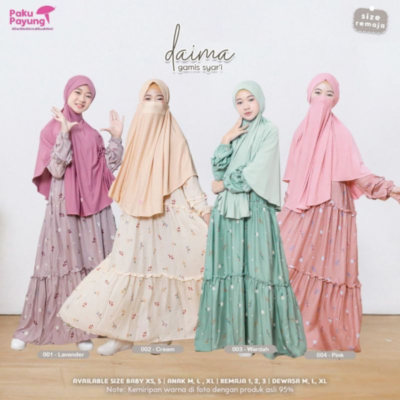 SET DAILY GAMIS COUPLE ANAK IBU DAIMA SERIES By PAKU PAYUNG CLUB