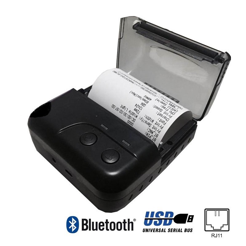 Printer Thermal Bluetooth 80mm C80MP RJ11 + BLUETOOTH / 2,600mAh 7.4V