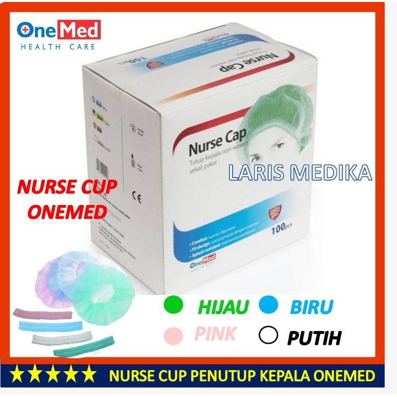 Nurse Cap Merk ONEMED WARNA HIJAU isi 100pcs NURSE CAP ONEMED ISI 100 PCS / NURSE CUP ONEMED / HAIR NET ONEMED / HAIR NET / PENUTUP KEPALA '100 NURSE CAP ONEMED ISI 100 PCS / NURSE CUP ONEMED / HAIR NET