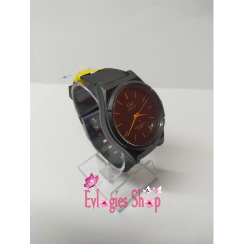 Jam tangan Pria wanita warna hitam Casual elegan