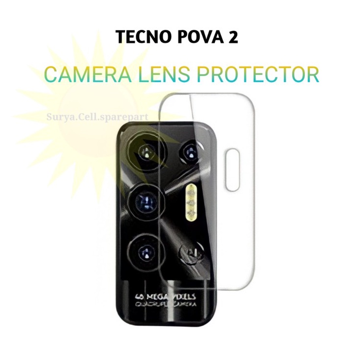 Tempered Glass Kamera Tecno Pova 2 - Anti Gores Kamera Tecno Pova 2