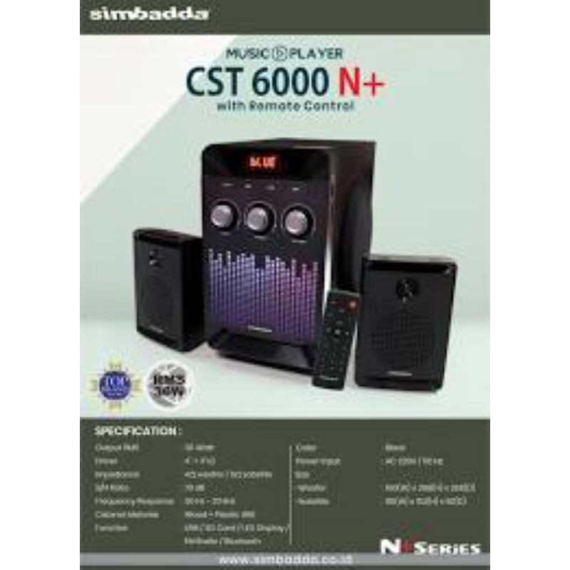 speaker simbadda cst 6000 n+ with Remote