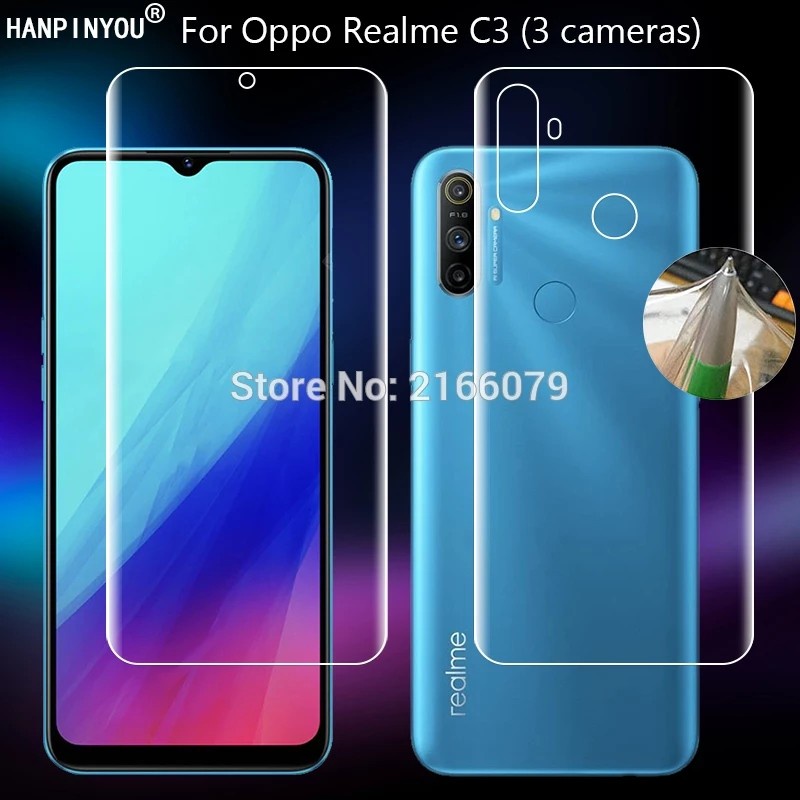 REALME C30 C1 C2 C3 ANTI GORES HYDROGEL CLEAR BENING FULLSET DEPAN DAN BELAKANG SKIN GARSKIN PELINDUNG LAYAR DAN ANTI JAMUR REALME C1 REALME C2 REALME C3