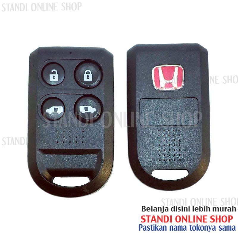 Casing Remote Honda Freed PSD Logo Merah Mugen