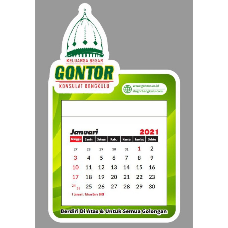 

Kalender Magnet Gontor Konsulat Bengkulu